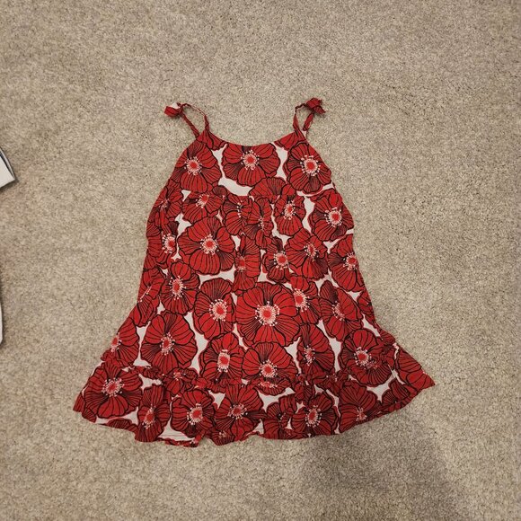 Janie and Jack Red Poppy Summer Dress Size 2T - Picture 1 of 2